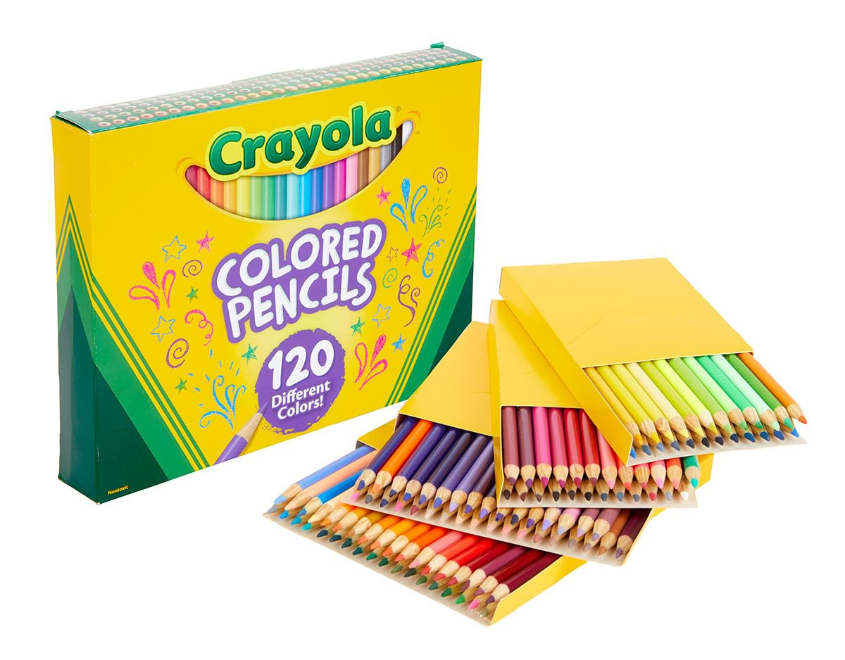 Crayola Colored Pencils Set (120ct), Coloring Book Pencils, Kids Art Supplies, Bulk Colored Penci... | Amazon (US)