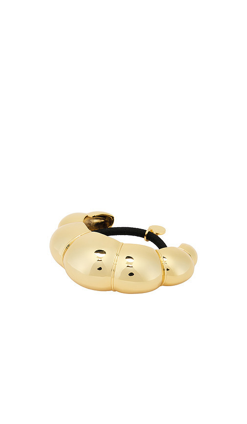LELET NY Glossy Croissant Pony Cuff in Metallic Gold. | Revolve Clothing (Global)