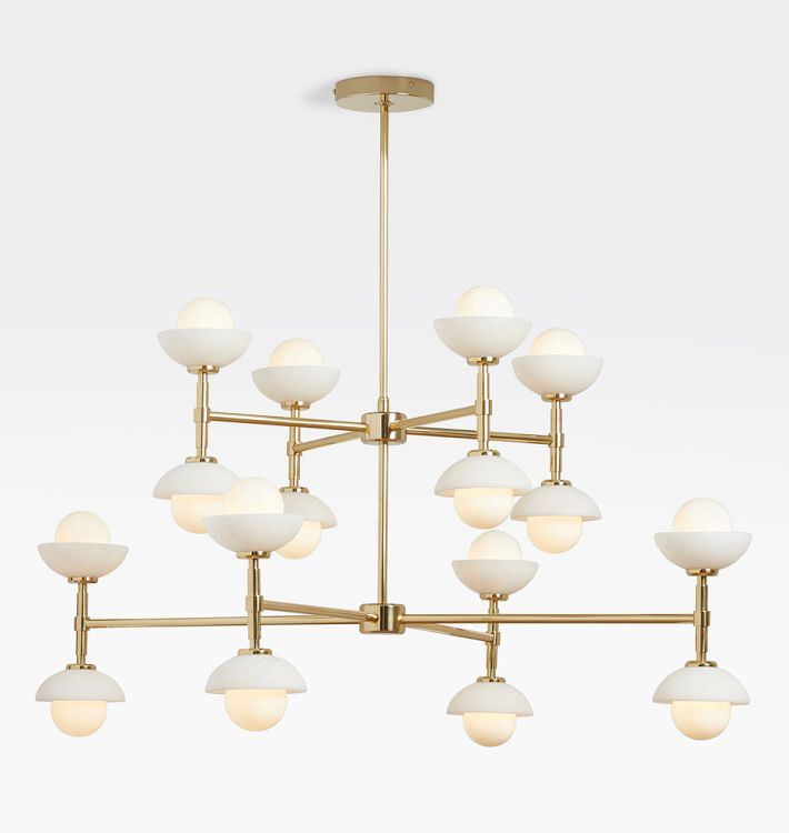 Greenwich 38" 2-Tier Chandelier | Rejuvenation