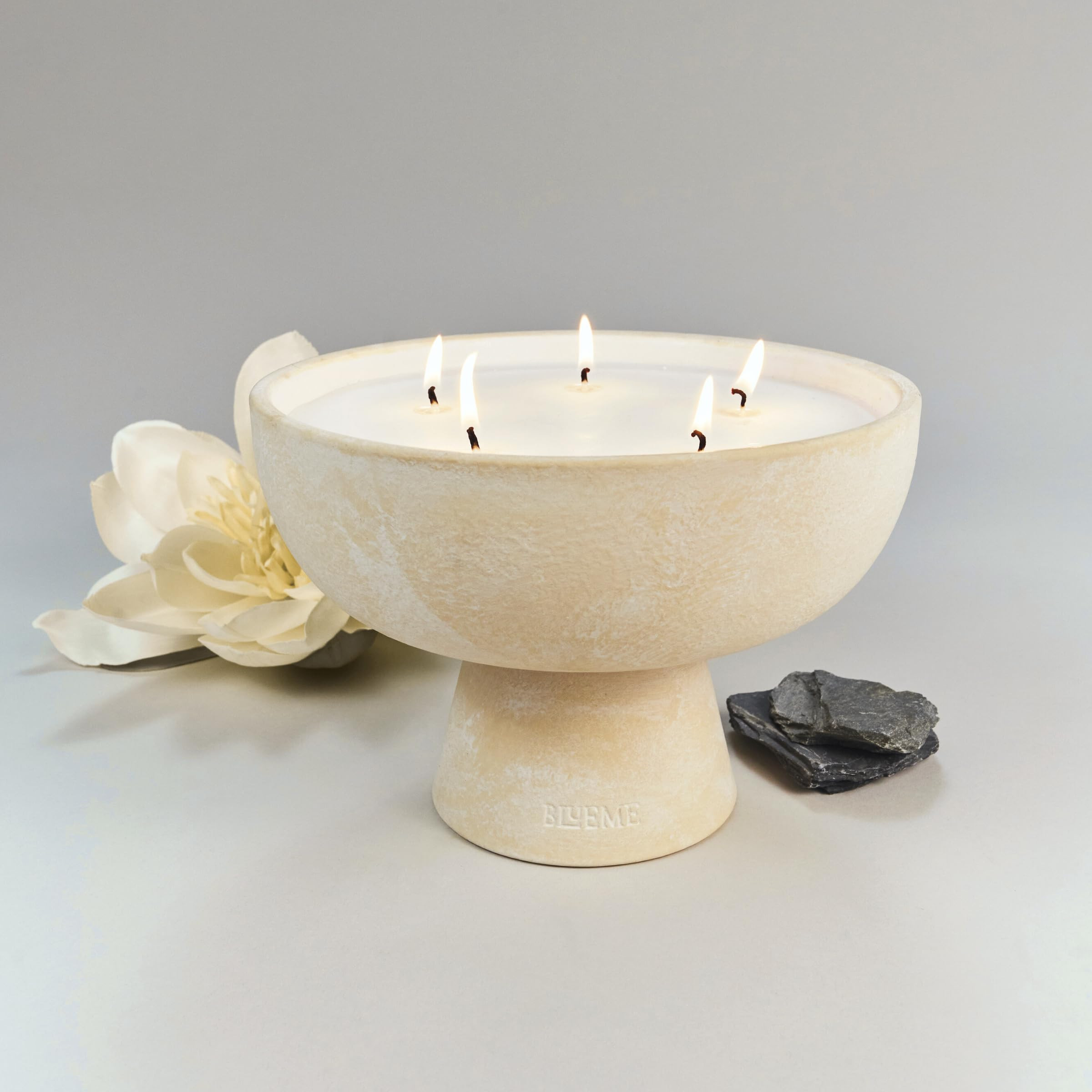 Blueme Balance Candle | White Lotus & Tea | 5 Wick - Refillable Wellness Candle with Essential Oi... | Amazon (US)