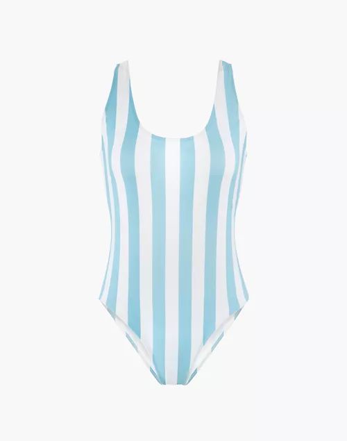LIVELY™ Tank One-Piece Swimsuit in Cabana Stripe | Madewell