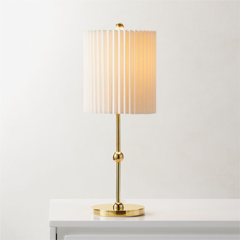 Marceau Boule Polished Brass Modern Table Lamp + Reviews | CB2 | CB2