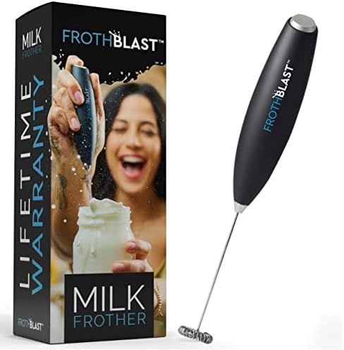 FrothBlast™ Milk Frother Handheld for Coffee {Foam Maker} Electric Whisk Drink Mixer for Lattes... | Amazon (US)