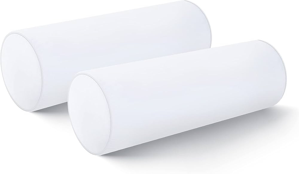 Hofdeco Premium Bolster Pillow Inserts Set of 2, 7"x22" (for Cover Size 6"x20") Water Resistant S... | Amazon (US)