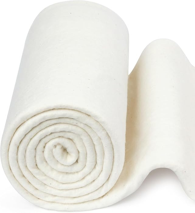 FIVEIZERO 100% Natural Cotton Quilt Batting–47Inchesx2Yards Large Lightweight Batting Fabric,Qu... | Amazon (US)