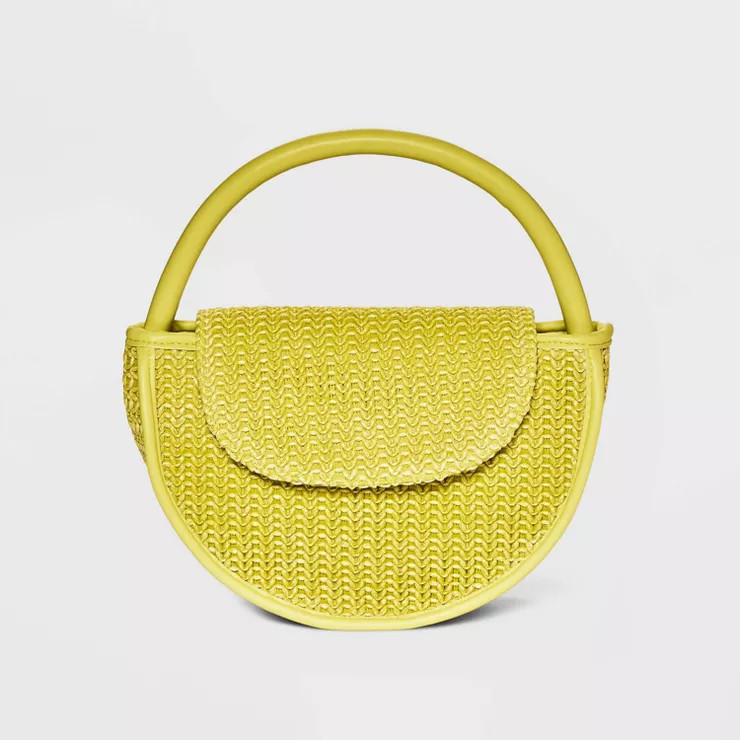 Rounded Structured Mini Handbag - Future Collective™ with Alani Noelle Lime | Target