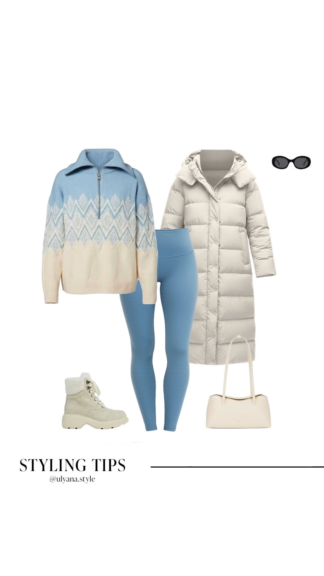 Cozy winter outfit with a Fair Isle half zip sweater, leggings, long puffer coat, and shearling ankle boots—perfect for winter outfits, ski trip outfits, cabin trip outfits, and cold weather outfits. Love this look for travel days, après-ski, coffee runs, and snowy weekends. Easy layered athleisure outfit with leggings and boots you’ll wear all season.
.
.
.
.
.
Winter outfits women | winter jacket | sweater and leggings | sweater outfit | leggings outfit | leggings and sweatshirt | casual outfits | winter boots | snow boots | snow day outfit | outfit ideas | outfit inspo | puffer jacket cream | winter coat | shearling boots | every day outfit 

#LTKootd #LTKSeasonal #LTKSaleAlert #LTKdayinmylife #LTKgrwm #LTKfitnessgoals #LTKActive #LTKU #LTKTravel #LTKFindsUnder50 #LTKFindsUnder100