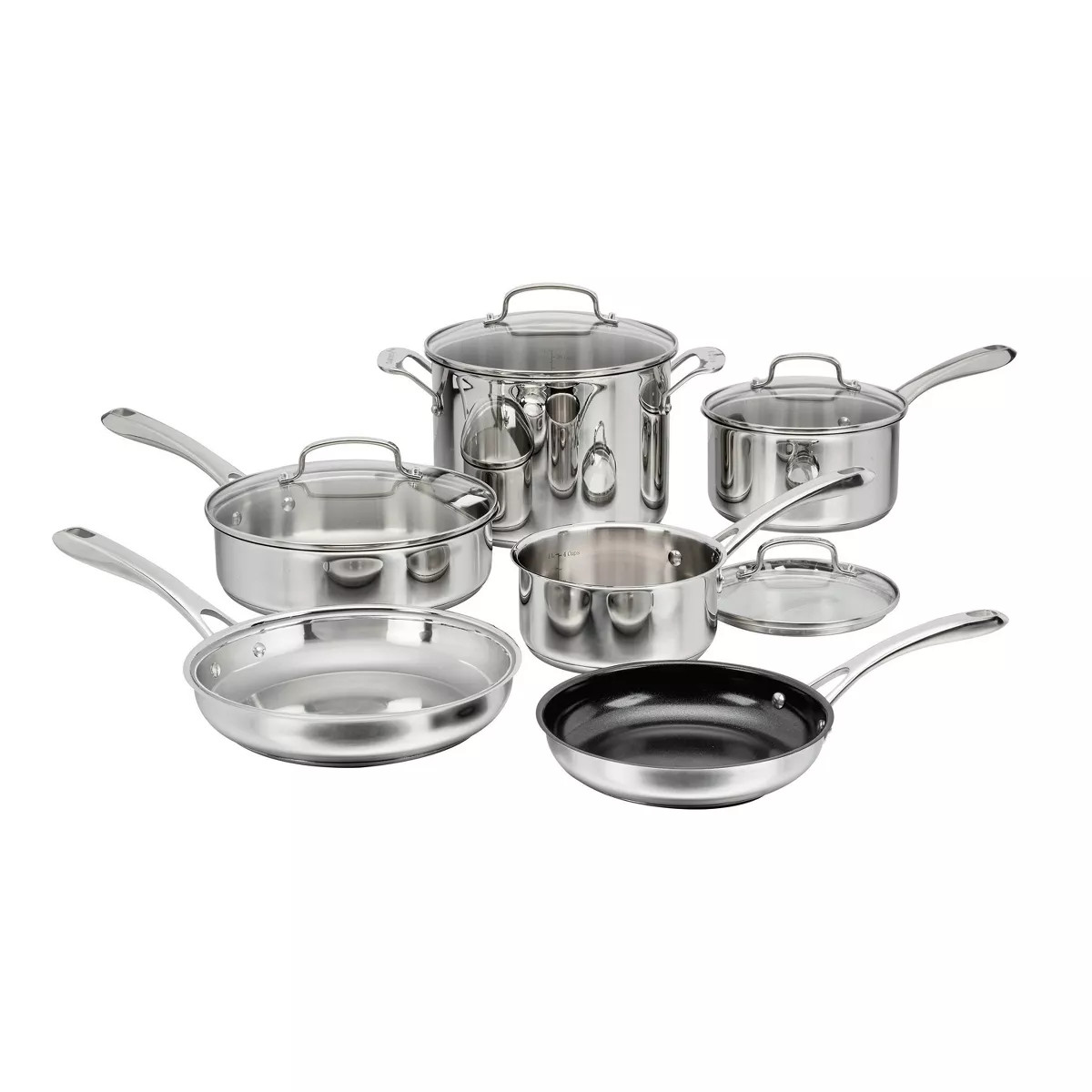 Cuisinart Cuisinart 10pc Classic Stainless Steel Cookware Set | Target