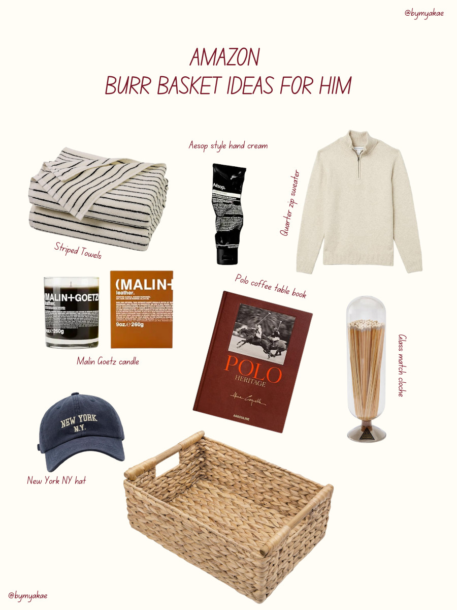✨ AMAZON BURR BASKET IDEAS FOR HIM ✨
For the guy who loves the simple things but still appreciates a little luxury. The one who enjoys slow mornings fresh coffee clean towels a cozy sweater and a candle burning in the background. He’s effortless classic and always put together without trying too hard.

If you are shopping for your boyfriend your husband your dad or building the ultimate cozy guy burr basket this edit is such a win. Think soft textures warm scents timeless pieces and everyday essentials that feel elevated but still super practical.

Save this so you have it ready for gifting season 🤍

#ltkgiftguide #giftguideforhim #burrbasketideas #cozygiftsforhim #amazonfinds #holidaygiftideas #bymyakae 

 #LTKGiftGuide #LTKHoliday #LTKSeasonal