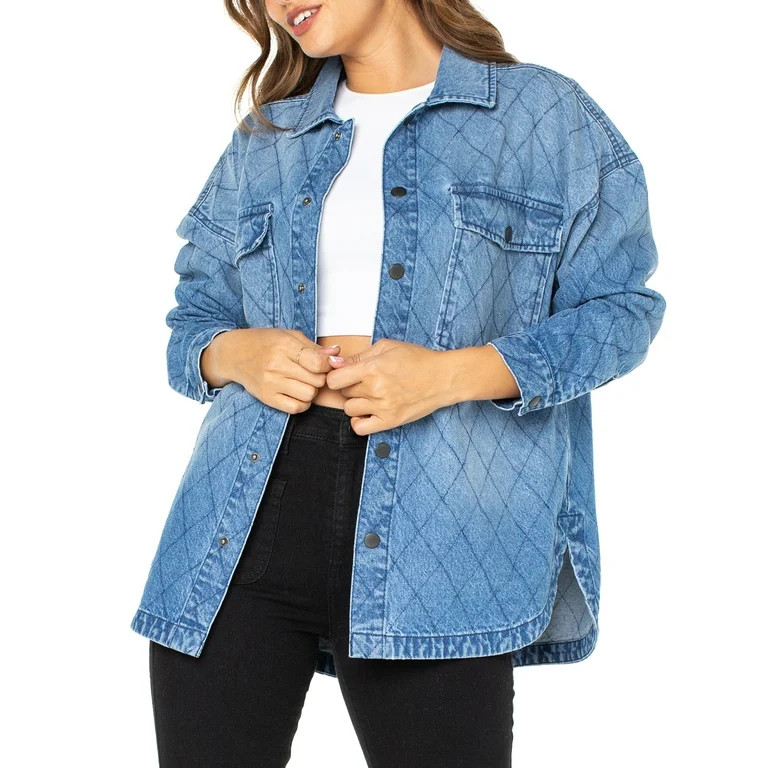 Celebrity Pink Women's Shacket - Walmart.com | Walmart (US)