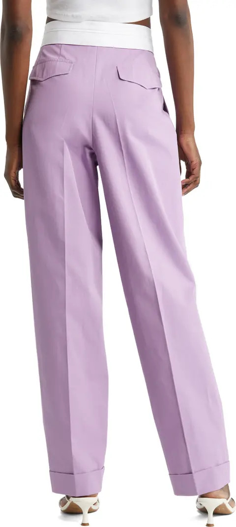 Gentlewoman Pleated High Waist Cotton Gabardine Trousers | Nordstrom