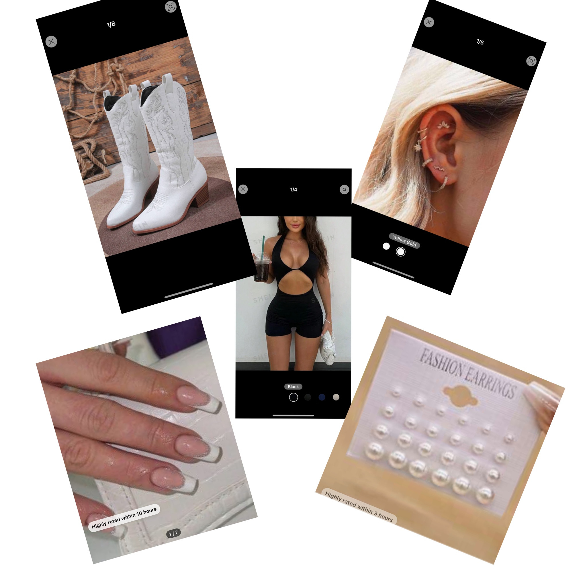 Another SHEIN order. Cute cowgirl boots, earrings, nails,and a jumpsuit 

#LTKWorkwear #LTKSaleAlert #LTKxNSale