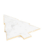 19x14 Marble Foil Rim Tree Serving Board | Marshalls