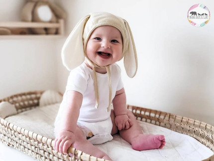 Click for more info about Baby Bunny Bonnet | Baby Easter Hat | Baby Bunny Outfit | Bunny Ears Hat | Baby Easter Gift | Cro...