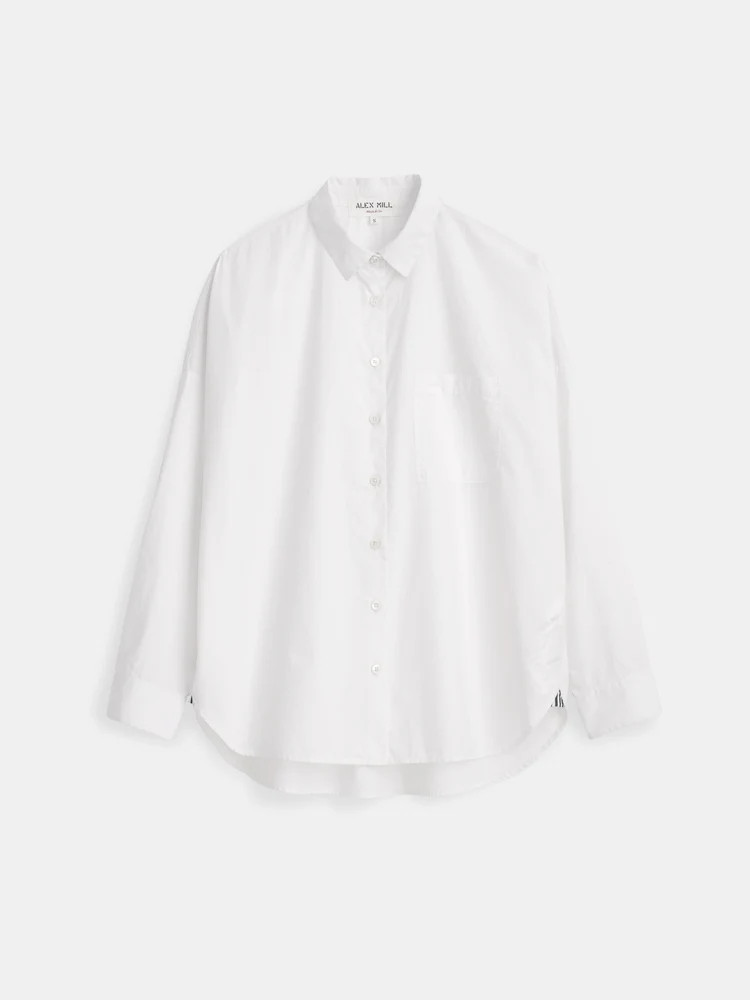 Jo Shirt In Cotton Poplin | Alex Mill
