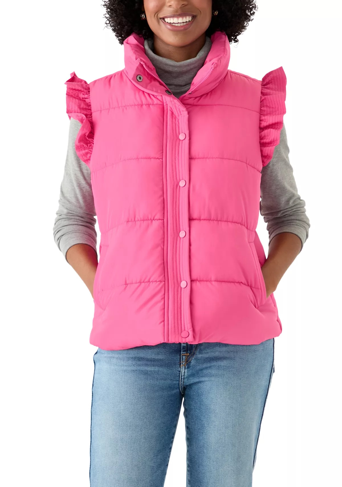 Women's Flutter Sleeve Puffer Vest | Belk