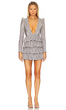 Lovers and Friends Mya Mini Dress in Silver Gray from Revolve.com | Revolve Clothing (Global)
