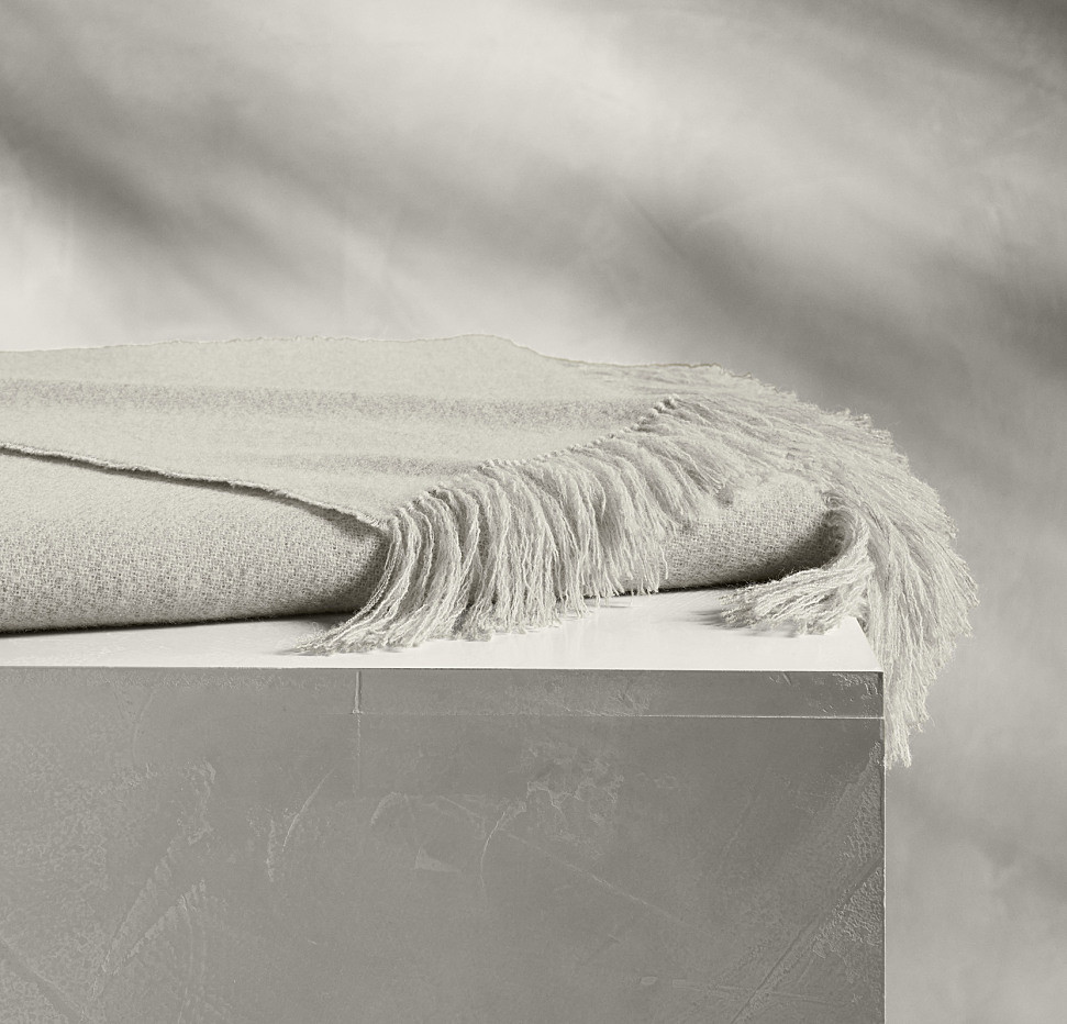 Reserve Alpaca Pin Check Throw Blanket | Boll & Branch