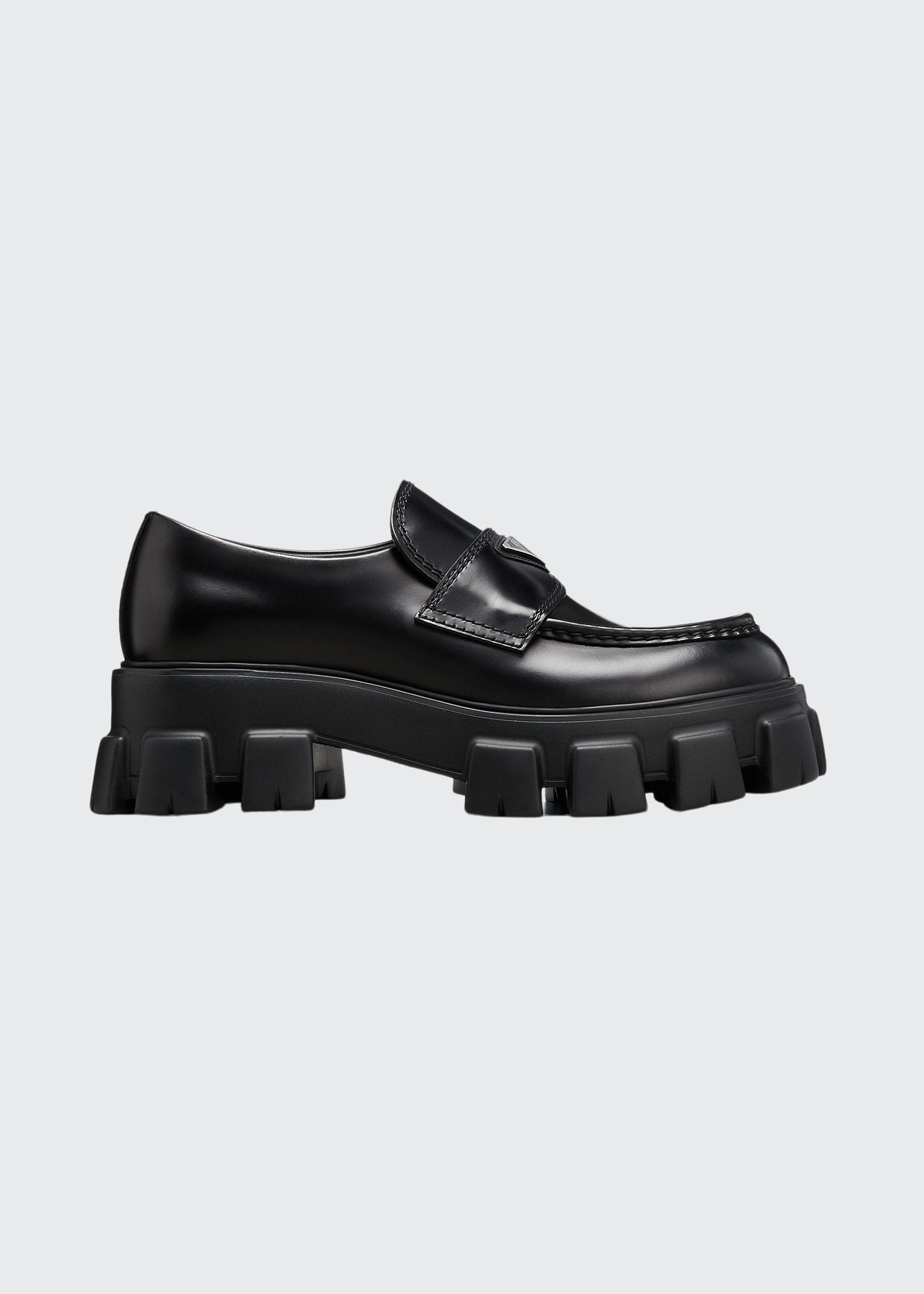 Men's Monolith Lug-Sole Brushed Leather Loafers | Bergdorf Goodman