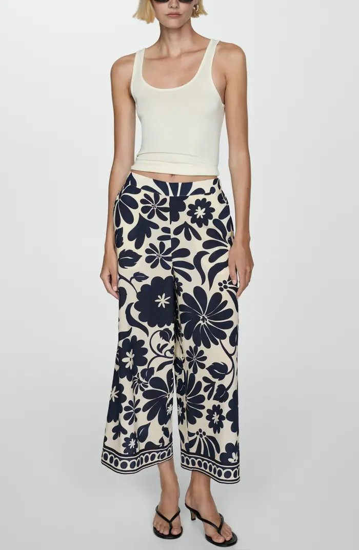 Fluid Floral Print Wide Leg Pants | Nordstrom