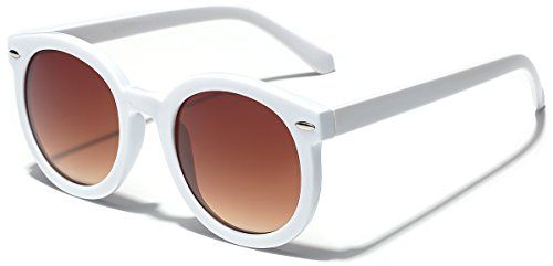 Vintage Retro 80's Round Frame Women's Fashion Sunglasses | Amazon (US)