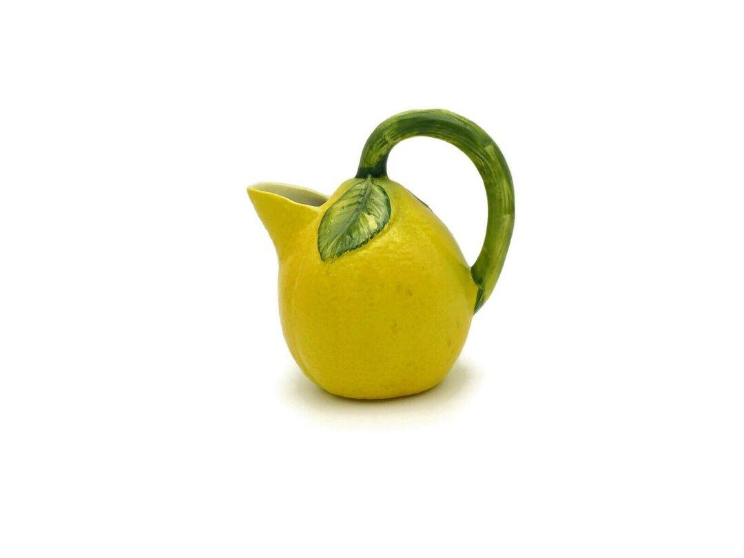 Vintage Lemon Shaped Italian Pitcher | Etsy (US)