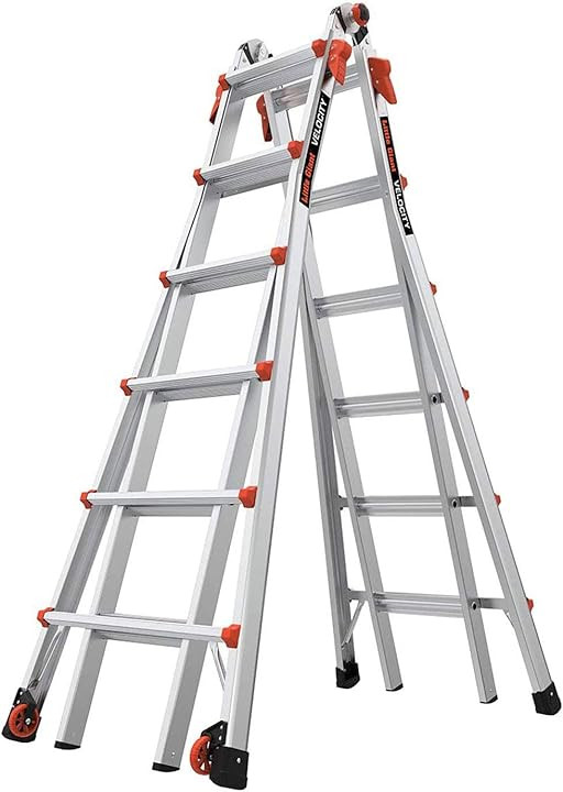 Little Giant Ladders, Velocity with Wheels, M26, 26 Ft, Multi-Position Ladder, Aluminum, Type 1A,... | Amazon (US)