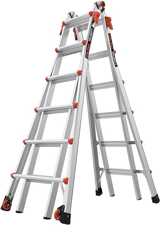 Little Giant Ladders, Velocity with Wheels, M26, 26 Ft, Multi-Position Ladder, Aluminum, Type 1A,... | Amazon (US)