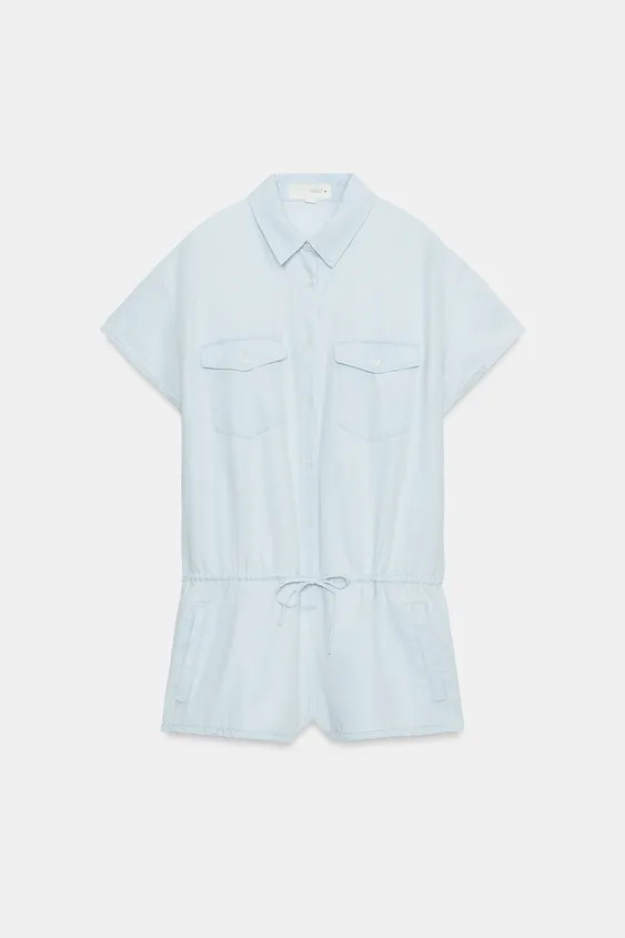 FLUID SHORT JUMPSUIT WITH POCKETS | Zara UK
