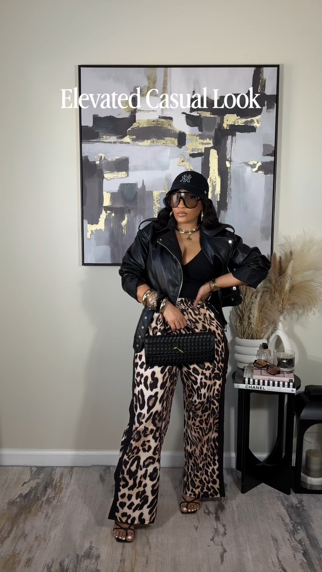 Team heels or team sneakers? Either way these leopard print pants are a win! I decided on the black stripe down the sides but there are other color variations to choose from!! 
Everything: Medium 

#LTKootd #LTKgrwm #LTKSeasonal