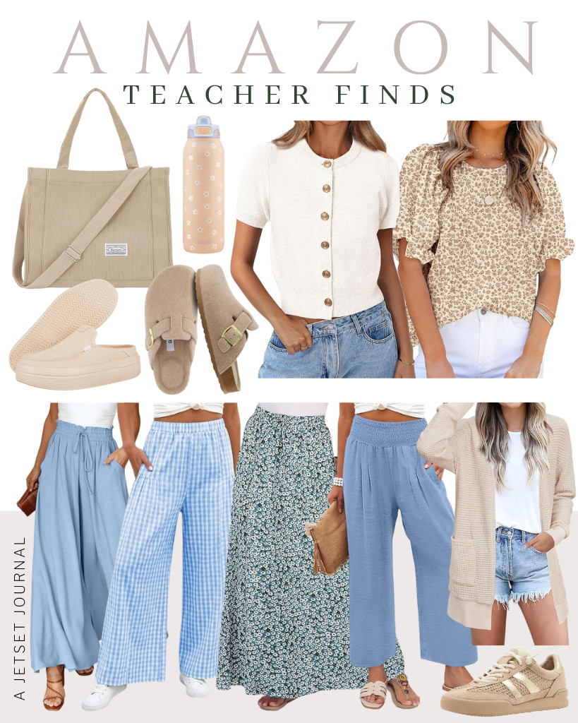 Can’t get enough of these teacher outfit ideas! There are a few teacher finds that I love, such as these wide-leg pants from EVALESS and Dokotoo, which match this classy top from PRETTYGARDEN. This high-waisted maxi skirt is also a winner! For your footwear, there are comfy clogs and sneakers that you can wear.


#LTKSeasonal #LTKSaleAlert #LTKTravel 

 