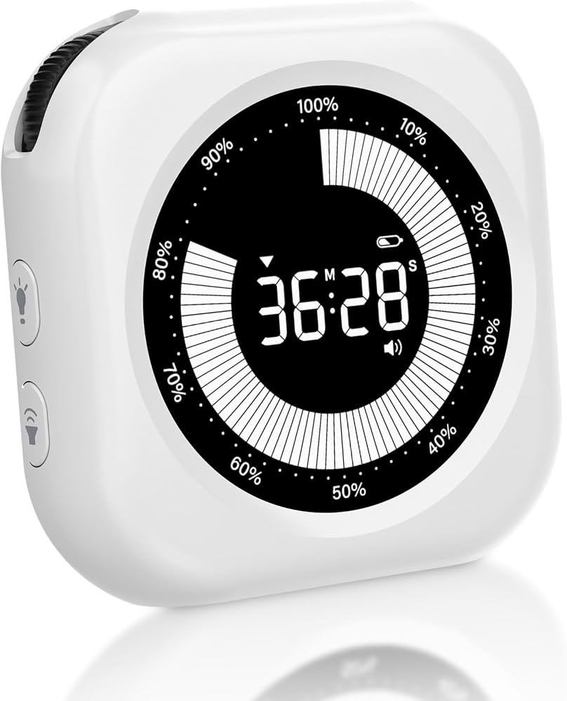 Visual Timer for Kids, 10 Hours Countdown/Up, with Rechargeable, 3 Brightness Display, 3 Volume L... | Amazon (US)