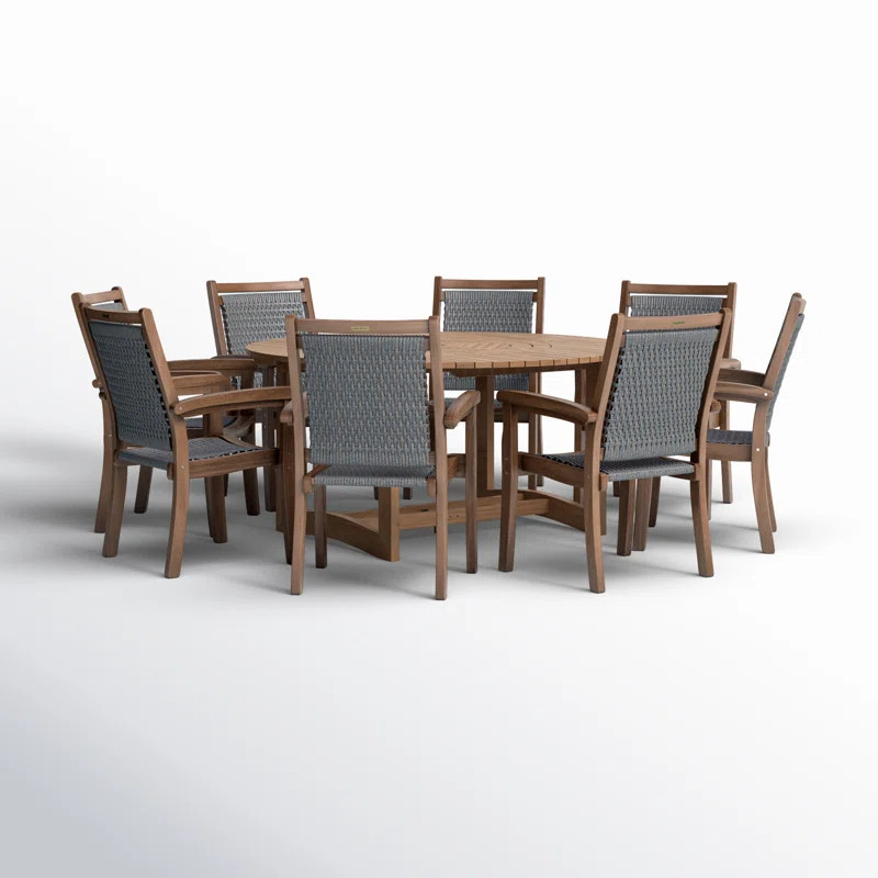 Fleur 8 - Person Round Outdoor Dining Set | Wayfair North America