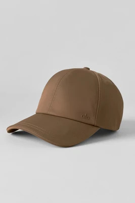 ALO | Satin Off-Duty Cap in Java Brown | Alo Yoga