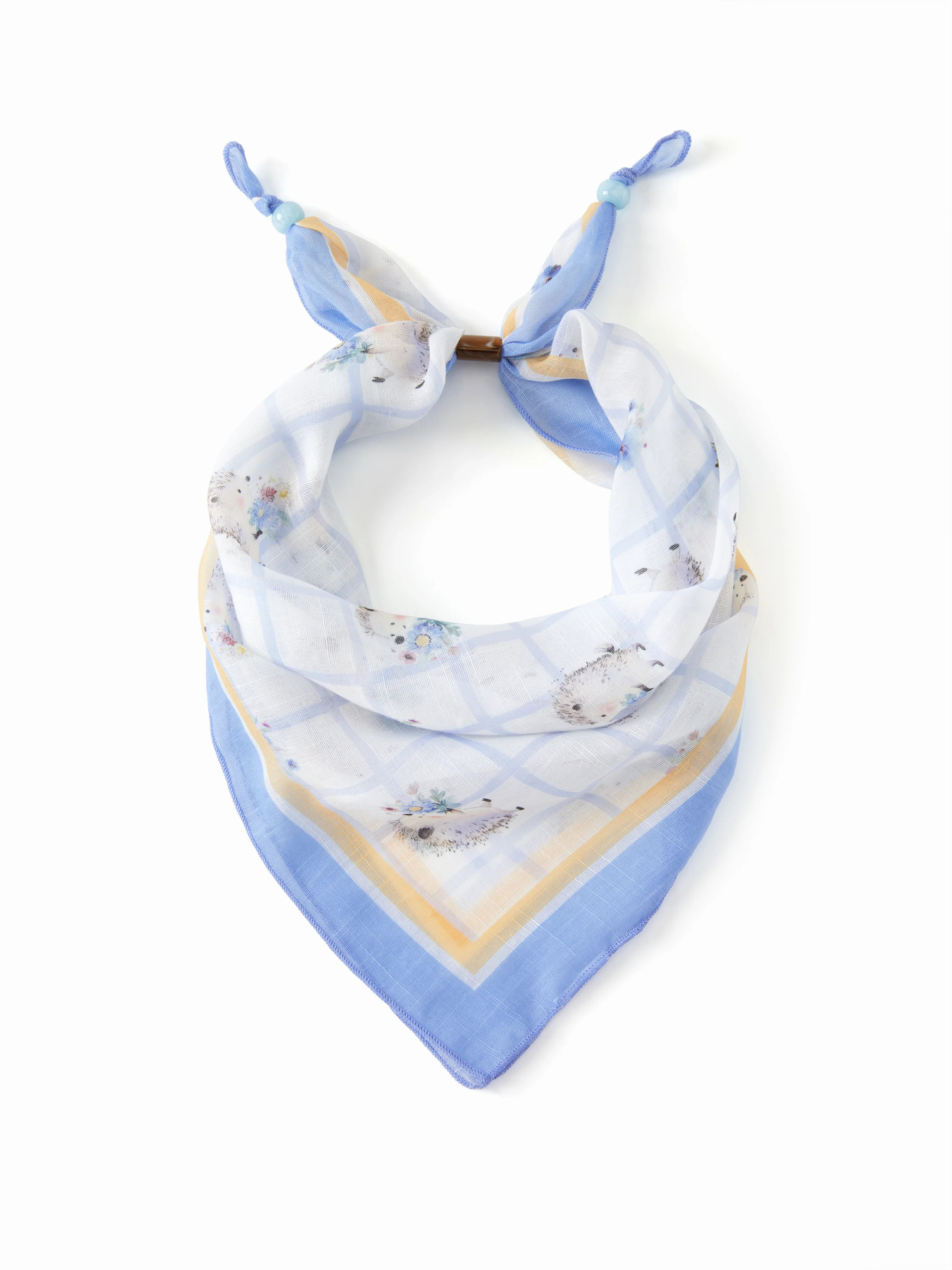 HEDGEHOG & FLORAL SCARF | Cider