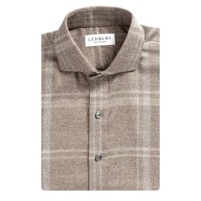 Ledbury The Soft Brown Hartmann Flannel Custom Shirt - The Soft Brown Hartmann Flannel Custom Shirt | Shop.com