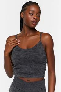 Seamless Space Dye Longline Sports Bra | Forever 21 (US)