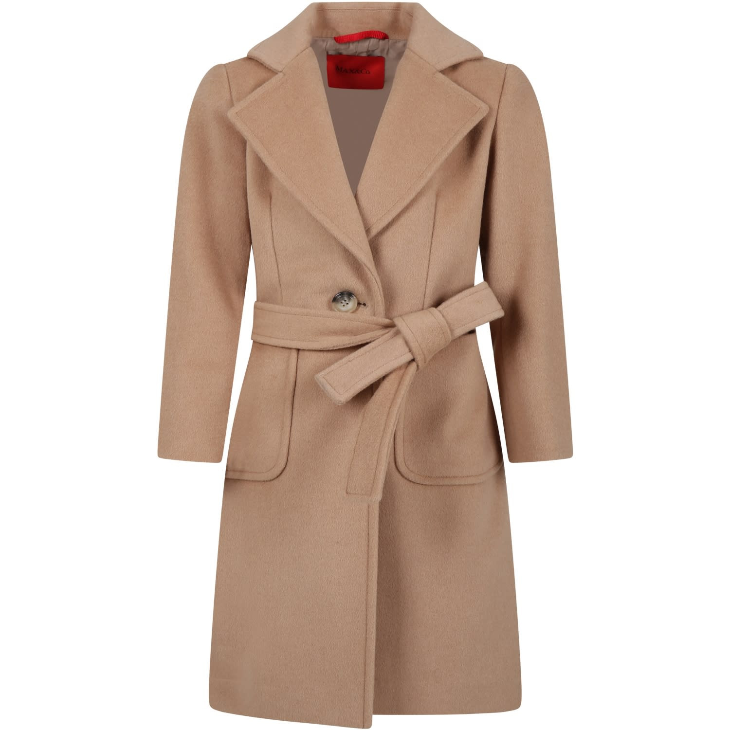 Max & Co. Beige Coat For Girl | Italist.com US