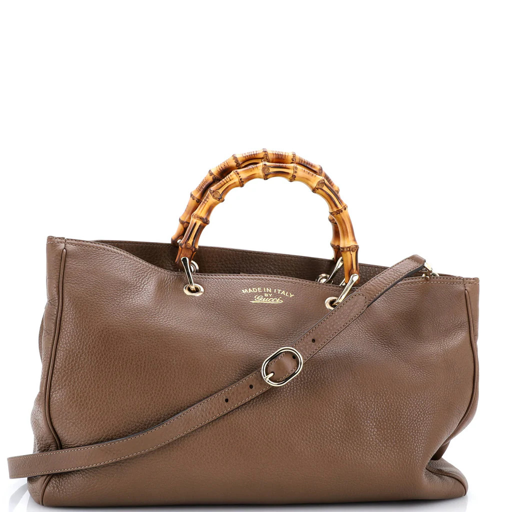 Bamboo Shopper Tote Leather Large | Rebag