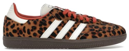 adidas Originals Samba OG Womens Sneaker (Red Leopard White, Size 7) | Amazon (US)