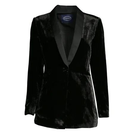 Scoop Women's Velvet Blazer | Walmart (US)