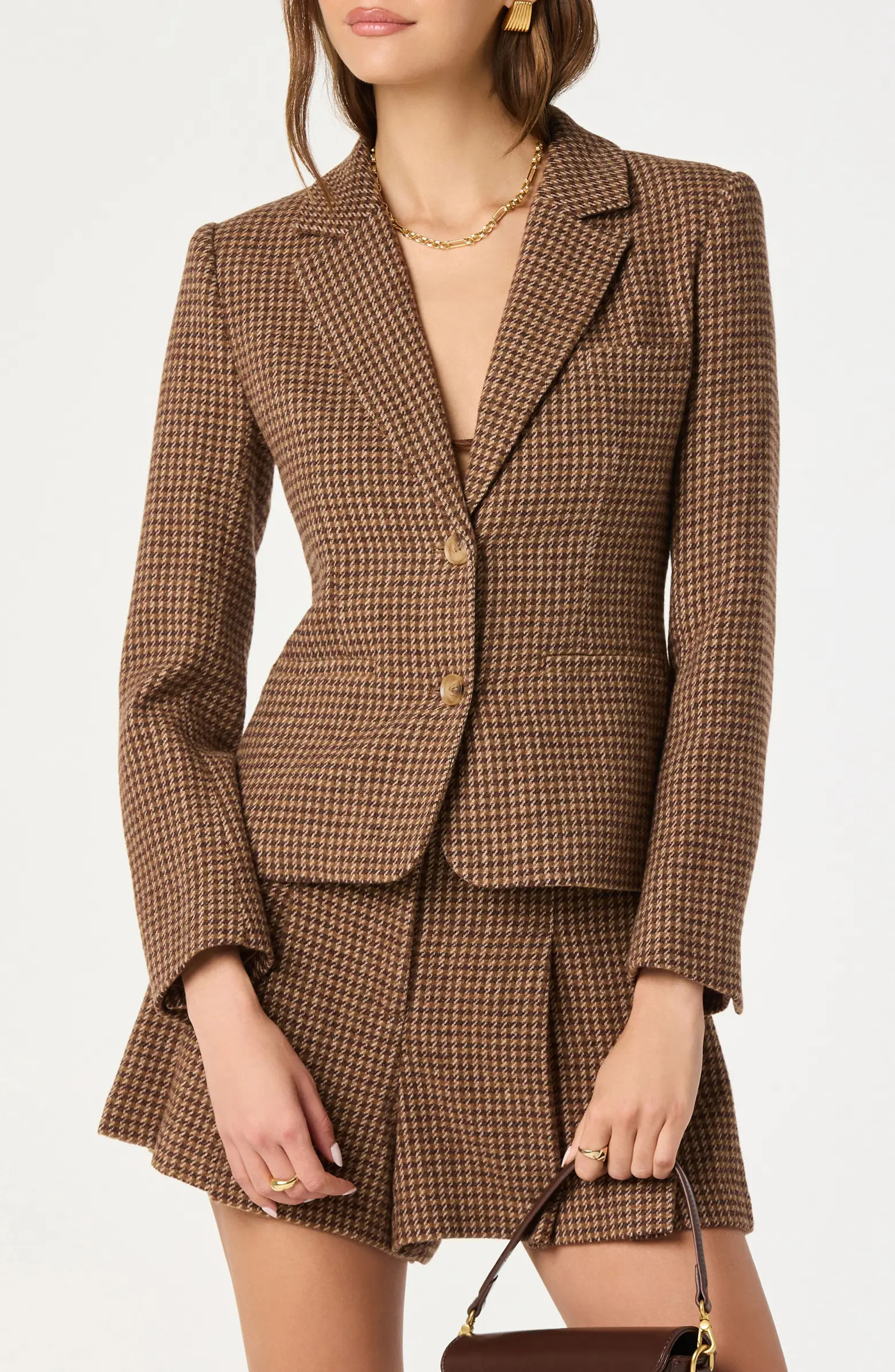 Houndstooth Fitted Blazer | Nordstrom