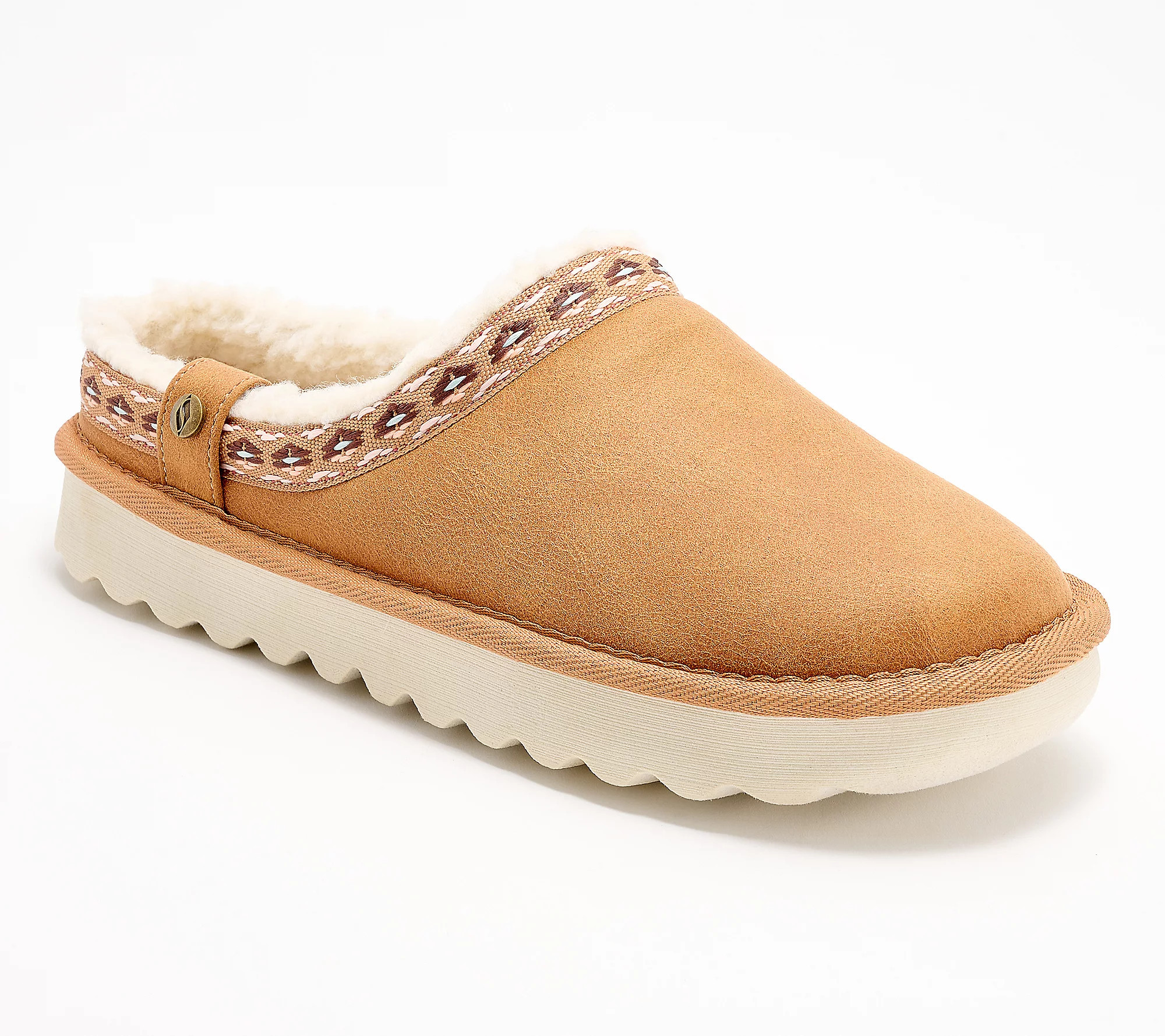 Skechers Cozy Up Sherpa Lined Open Back Slipper - Idlewild | QVC