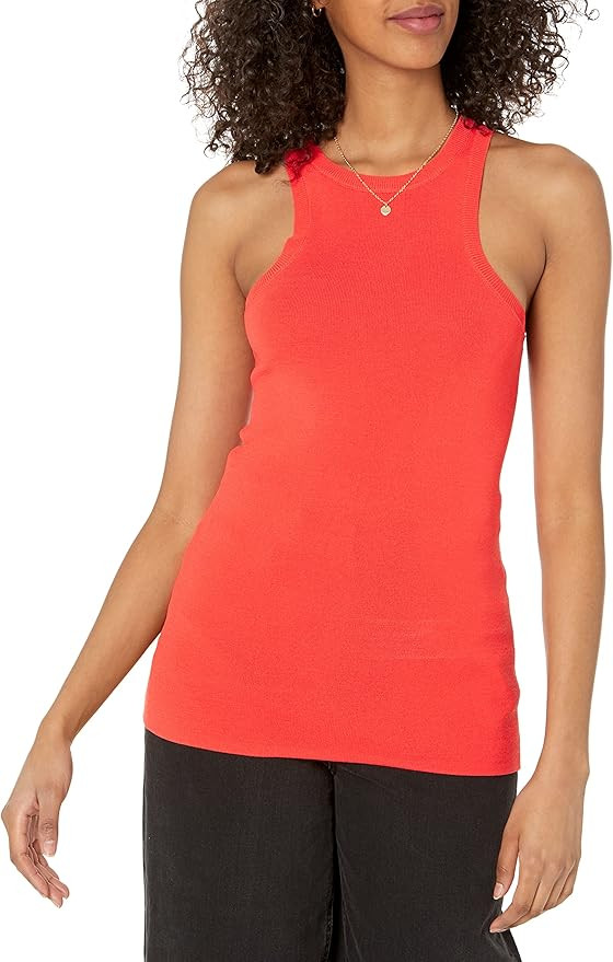 The Drop Women's @lucyswhims Fitted Cutaway Racer Tank Sweater | Amazon (US)