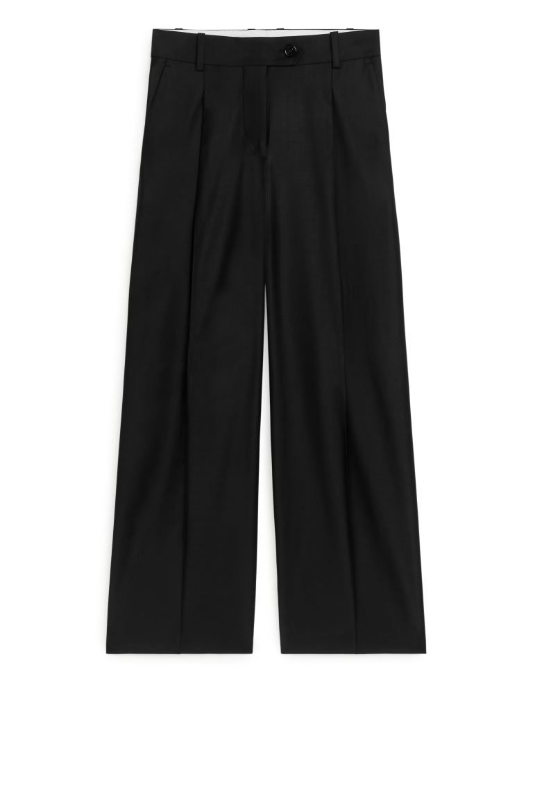Wide Wool Blend Trousers | H&M (UK, MY, IN, SG, PH, TW, HK)