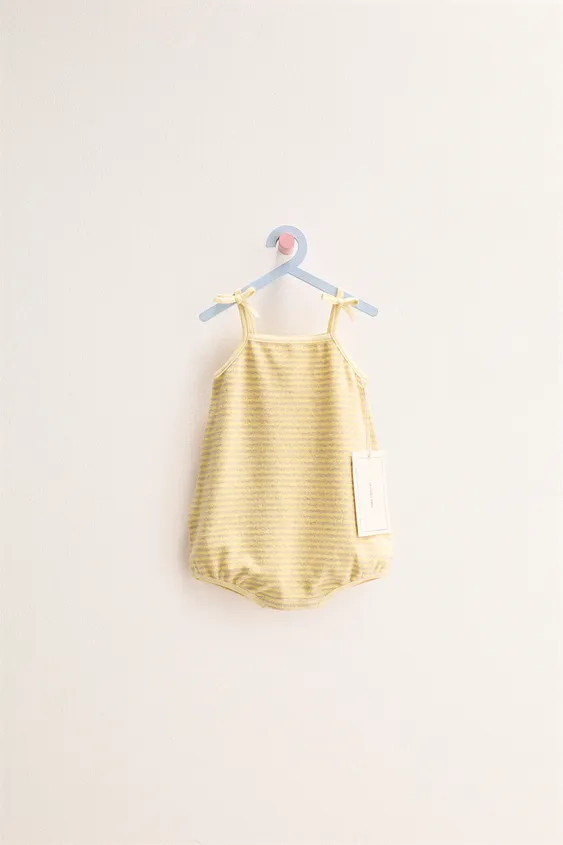 ZARA TIMELESS - STRIPED TERRYCLOTH ROMPER | Zara US