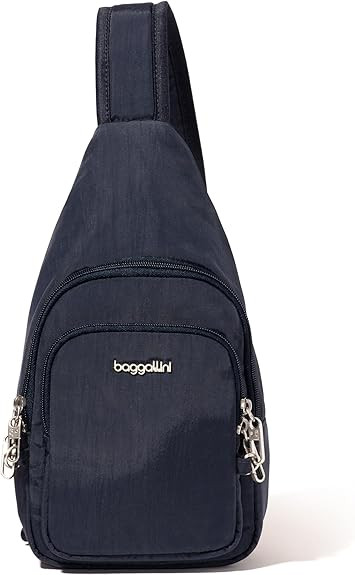Baggallini Anti-Theft Daytripper Sling 7x12 Crossbody Travel Safe Bag W/Securtex Locking Zippers,... | Amazon (US)