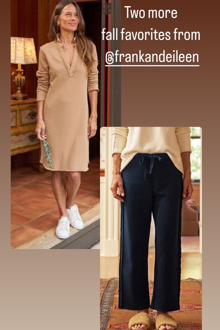 Comfy but stylish fall pieces! Frank and Eileen always keep things classy! 