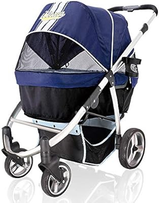 Double Pet Stroller for Medium Dogs, Small Dogs, Cats, Multiple Pets, Apple Green - Heavy-Duty, L... | Amazon (US)