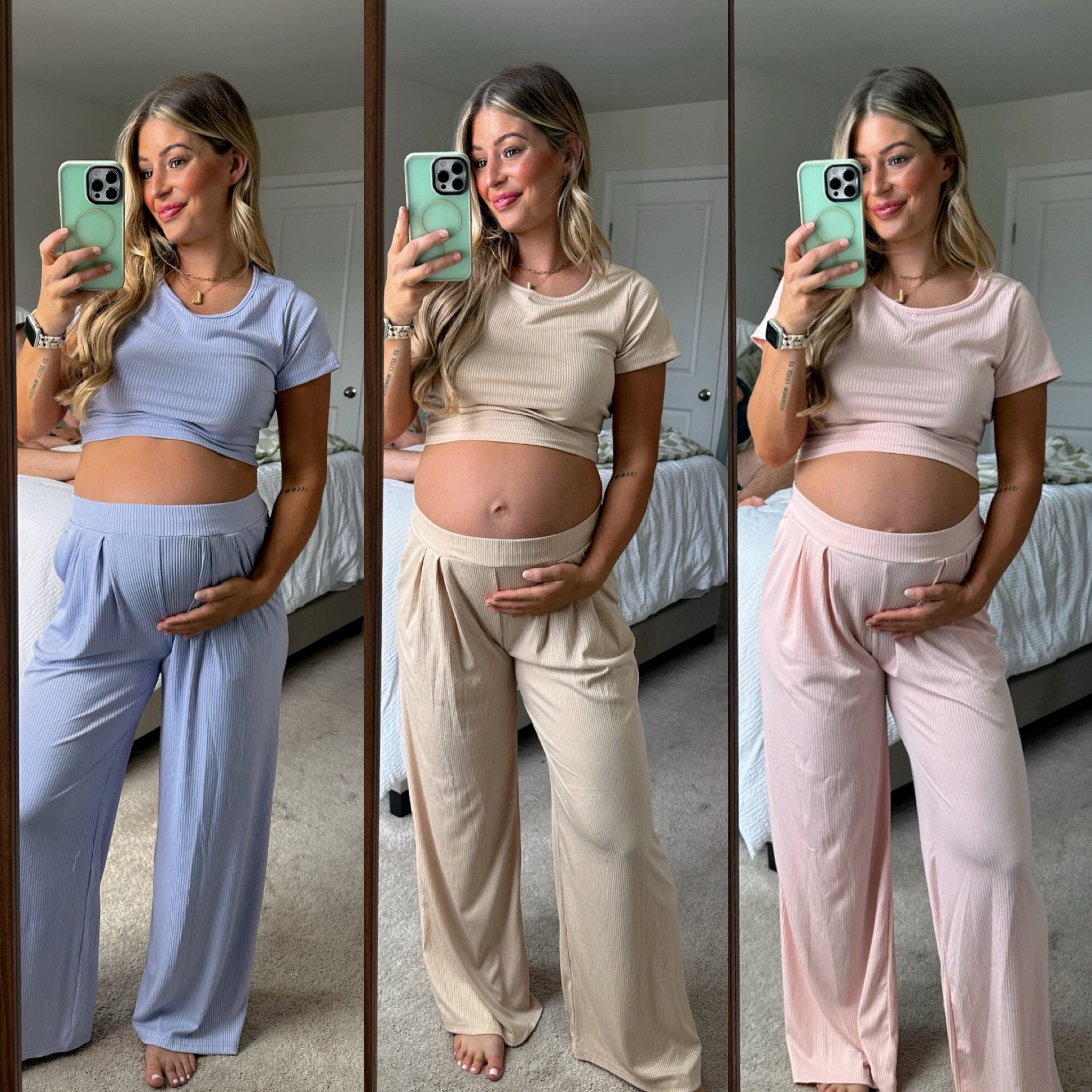 Love these two piece lounge sets for fall! These are perfect for everyday wear. I’m wearing a medium. Currently 158lbs, 35 weeks pregnant and 5’4 


Loungewear, amazon fashion, two piece sets , on sale , Amazon finds, Amazon set, ribbed set, flared pants set, loungewear, comfortable outfit, bump friendly, bump fashion, maternity finds, maternity fashionn

#LTKU #LTKSaleAlert #LTKStyleTip